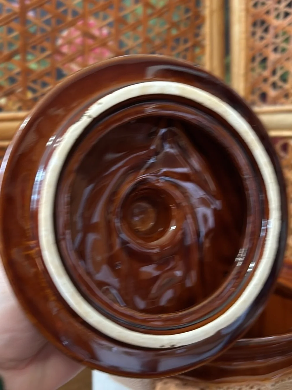 Stoneware Casserole with Brown Glazed Lid - Home Kitchen